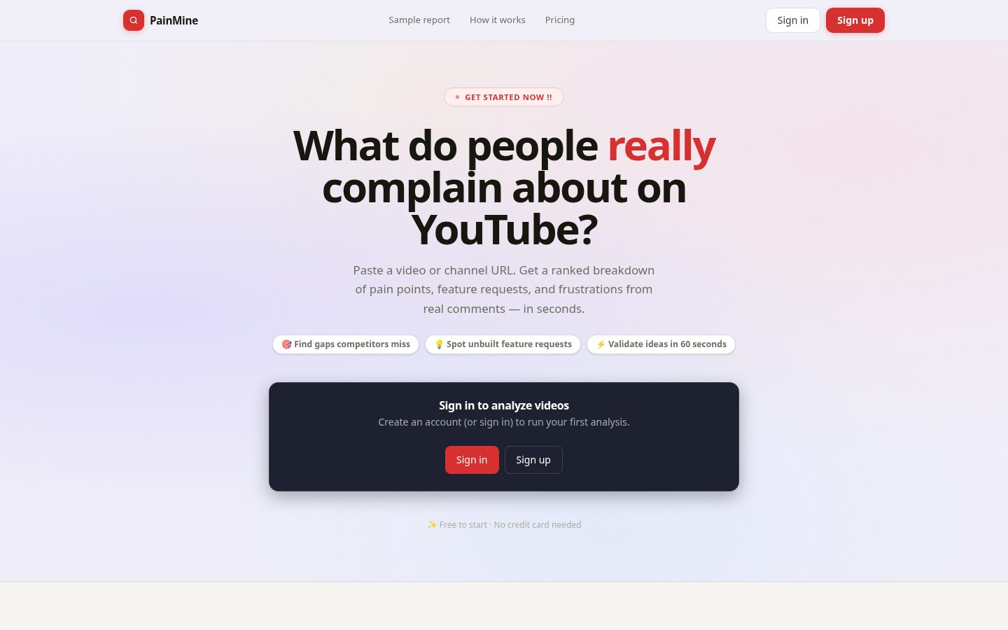 PainMine Homepage