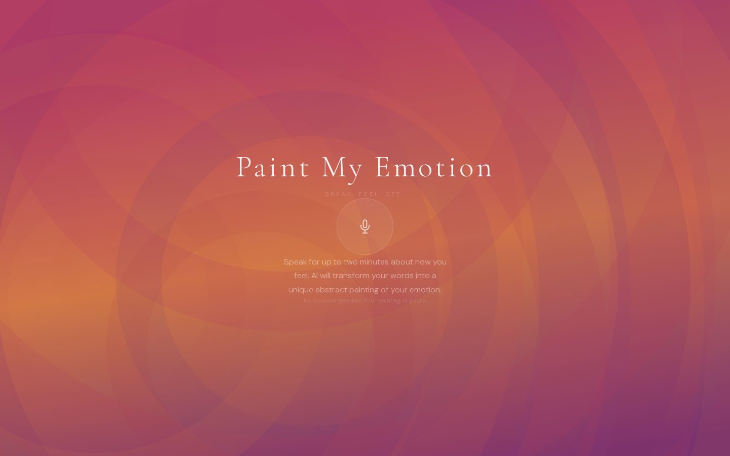Paint My Emotion Homepage