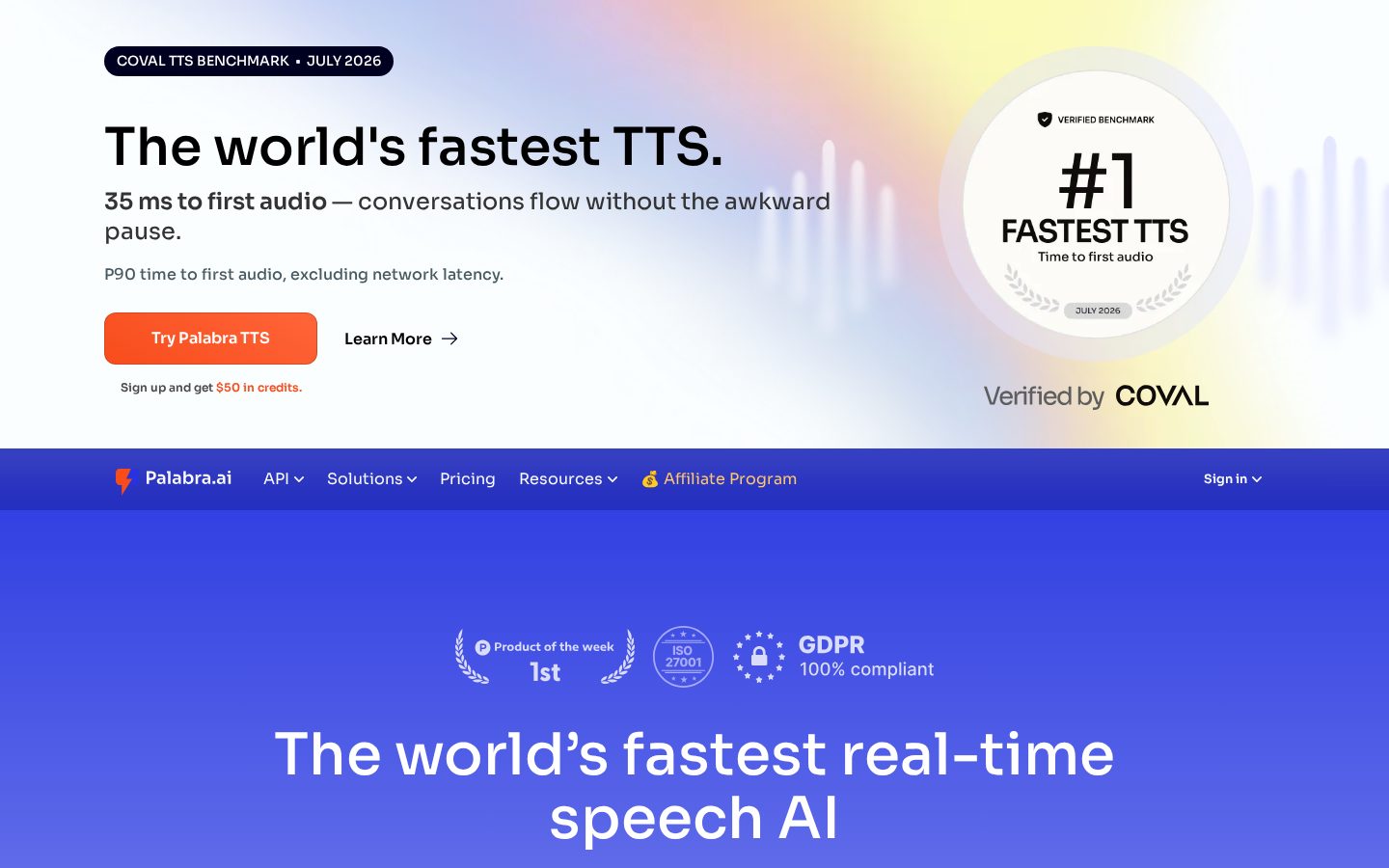 Palabra.ai Homepage