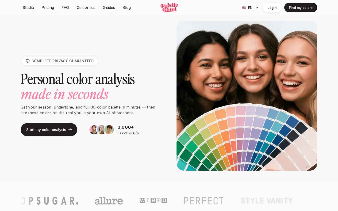 Palette Hunt Homepage
