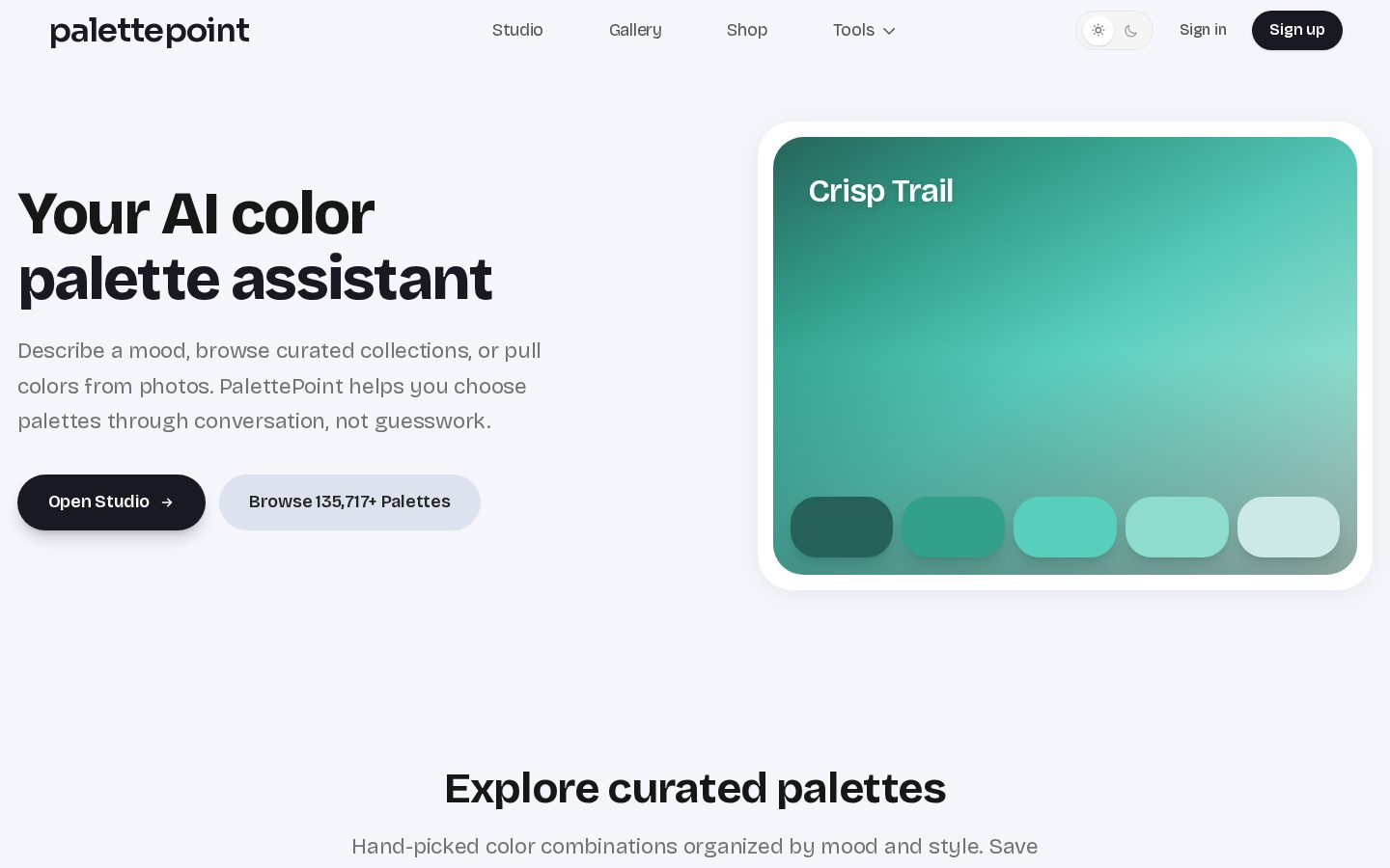 PalettePoint.com Homepage