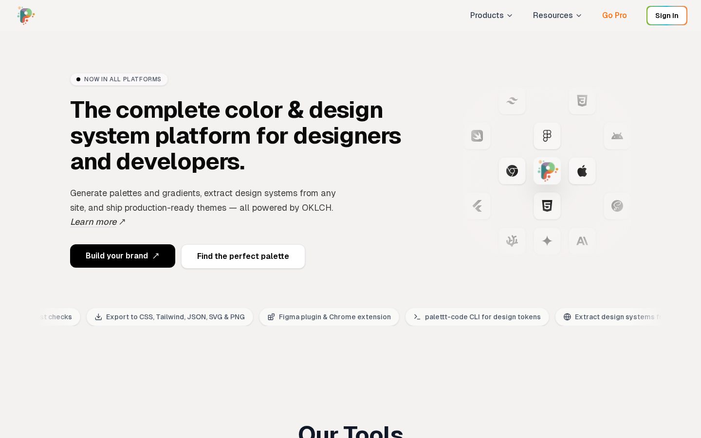Palettt Homepage