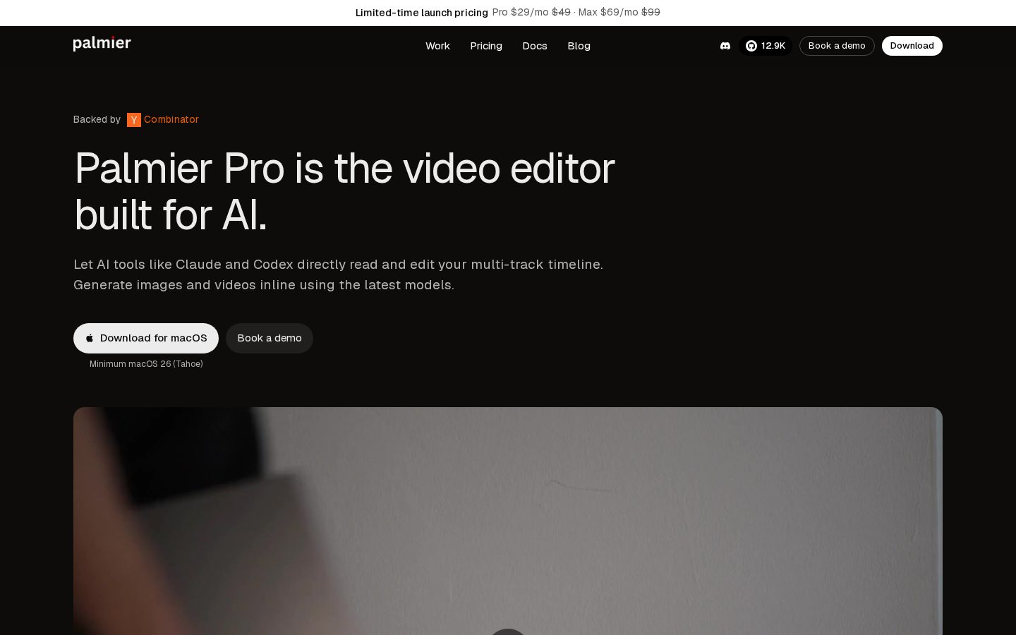 Palmier Homepage