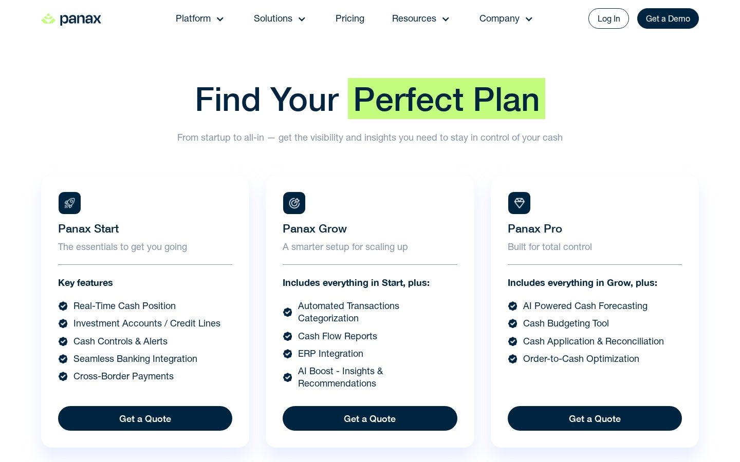 Panax Pricing