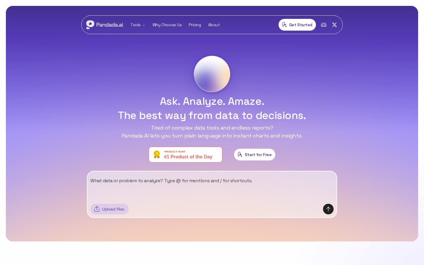 Pandada AI Homepage