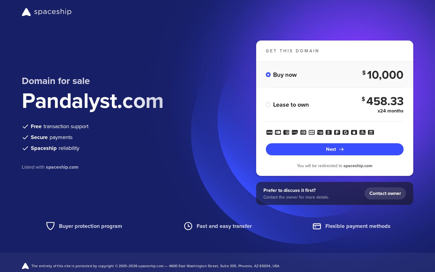 Pandalyst Homepage