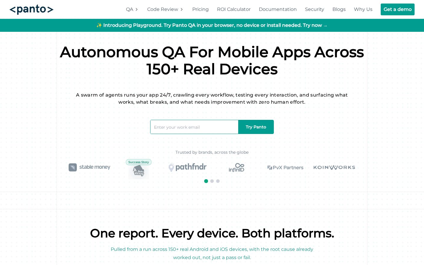 Panto AI Homepage