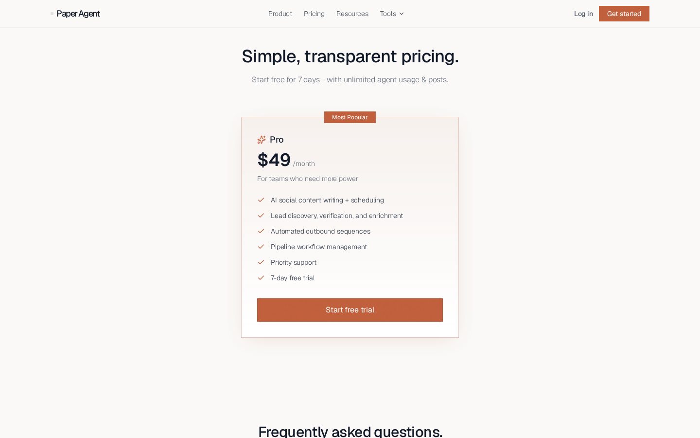 Paper Schedule Pricing