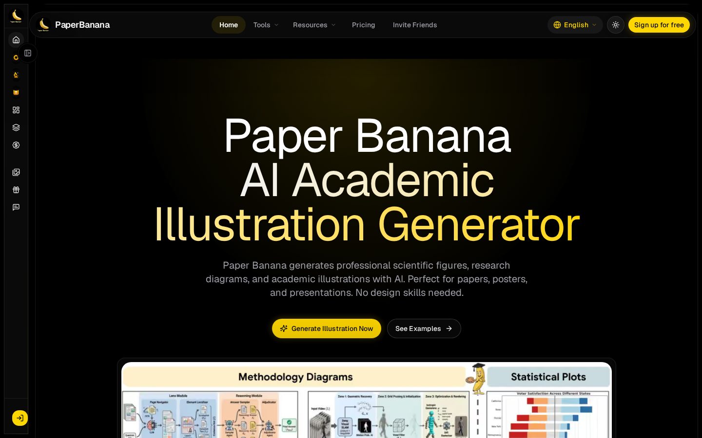 PaperBanana Homepage