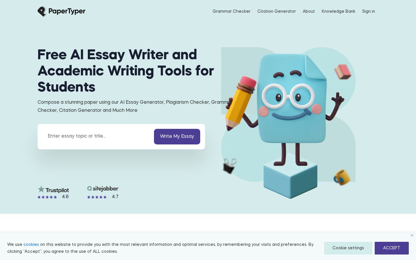 PaperTyper Homepage