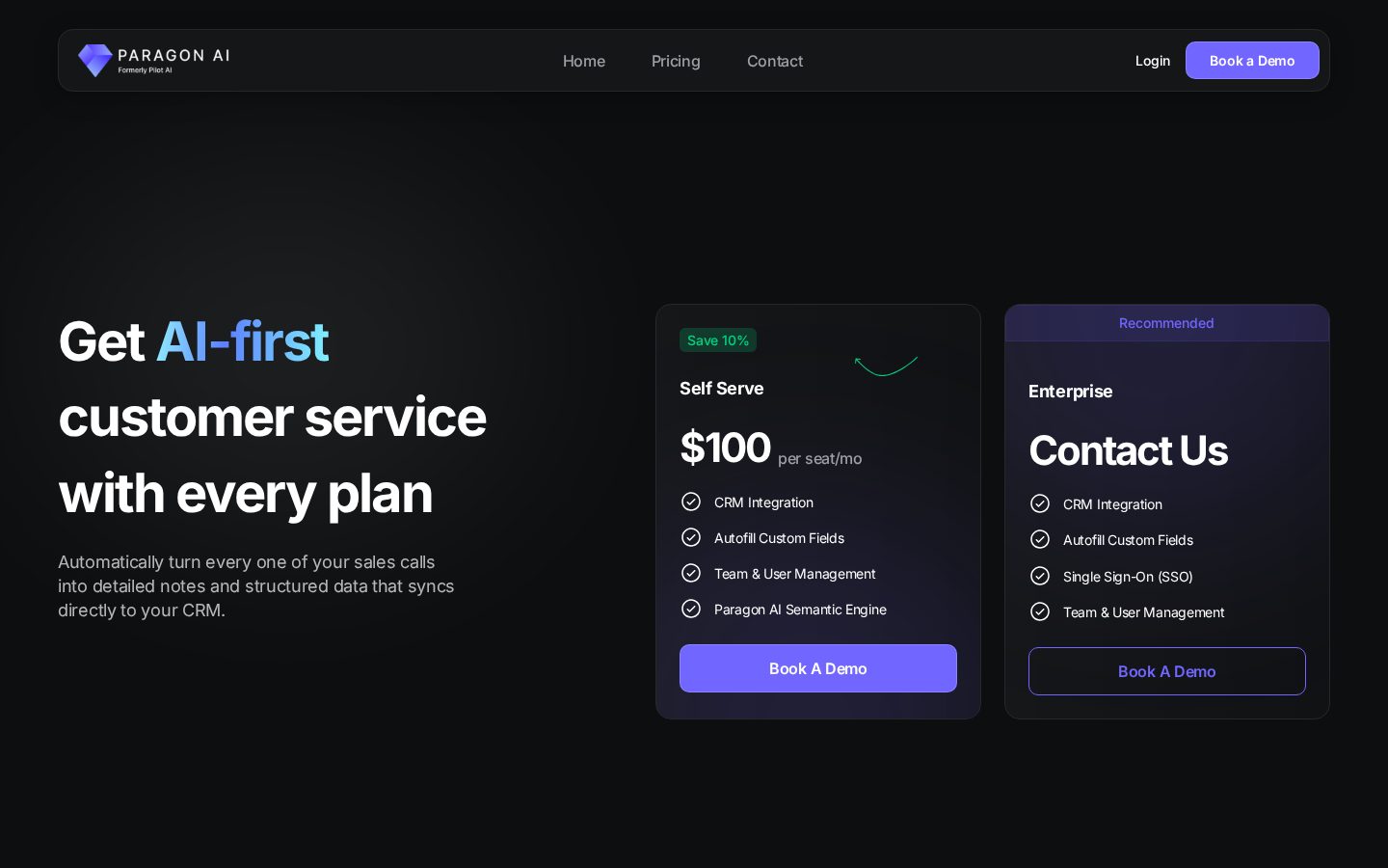 Paragon Pricing