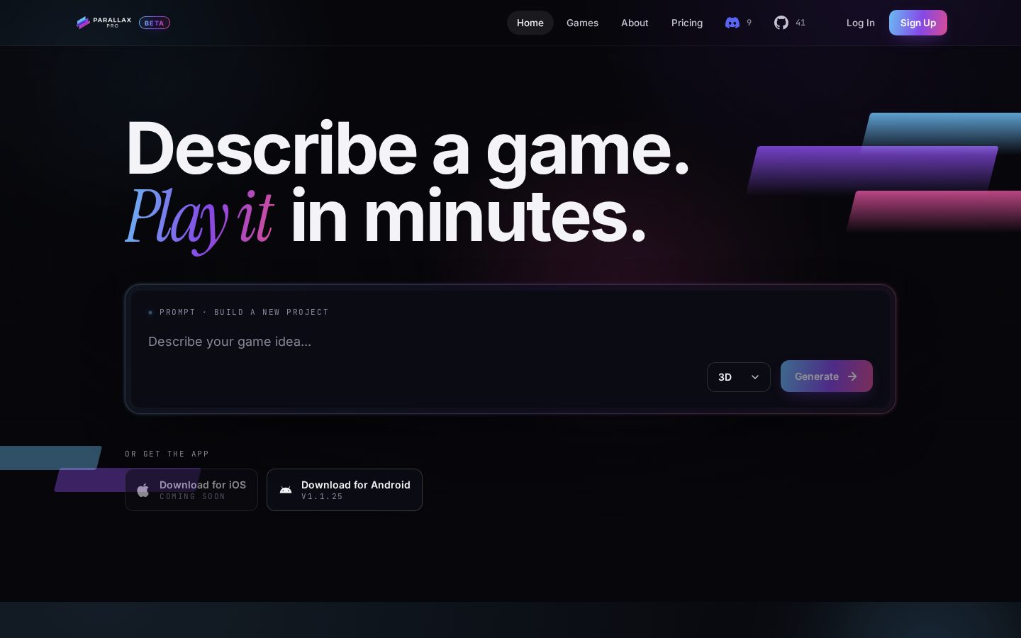 ParallaxPro Homepage