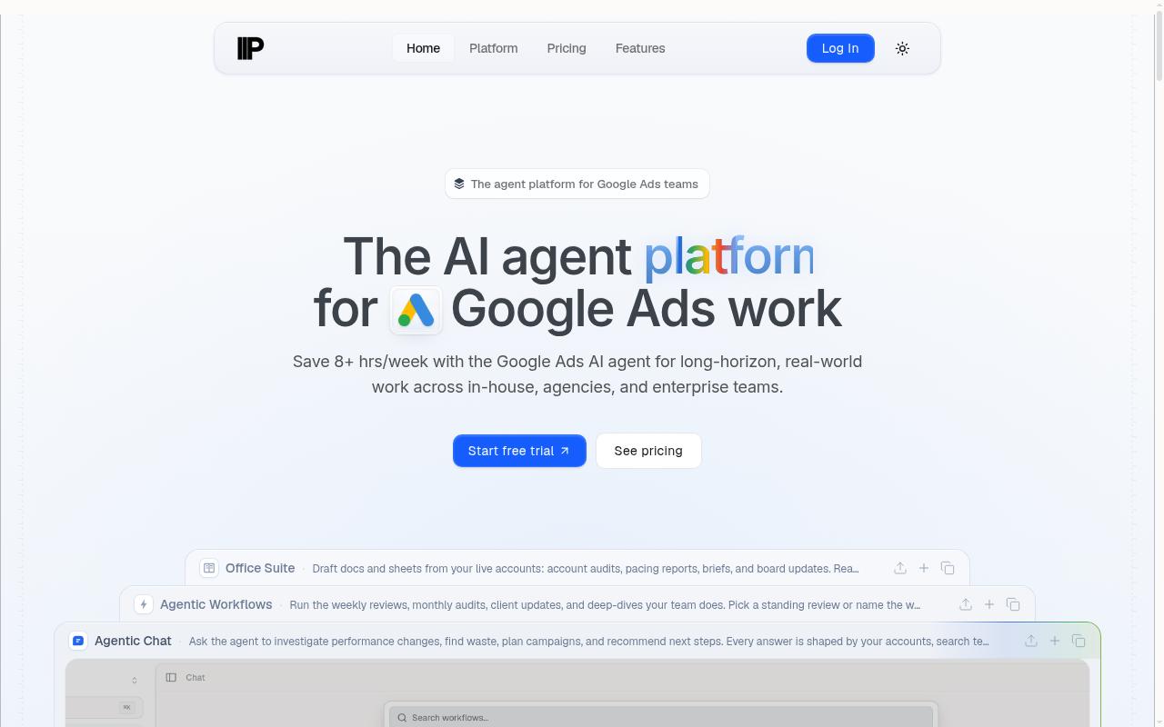 Parallel AI (withparallel.ai) Homepage