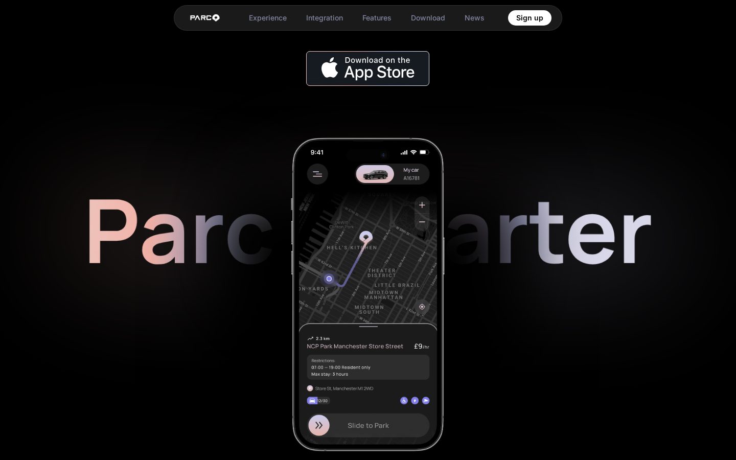 Parc AI Homepage