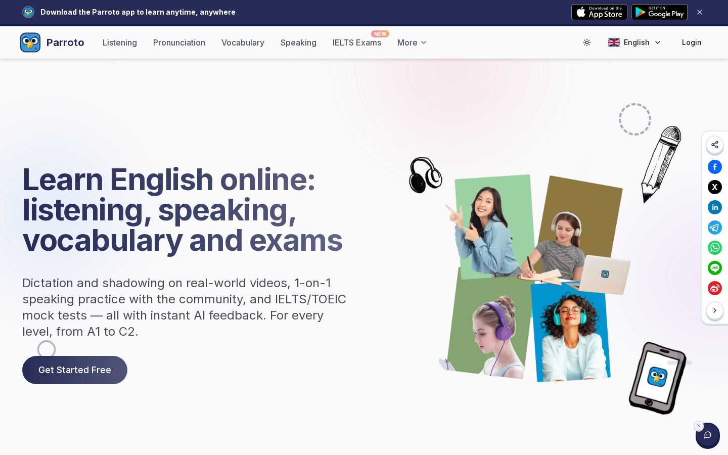 Parroto Homepage