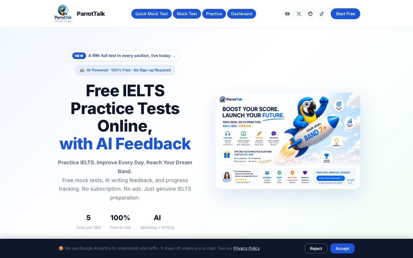 ParrotTalk Homepage