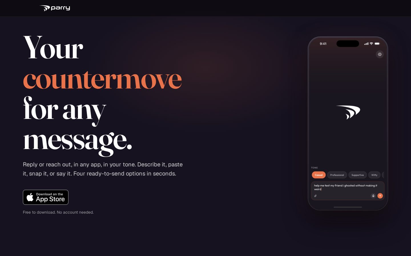 parry Homepage