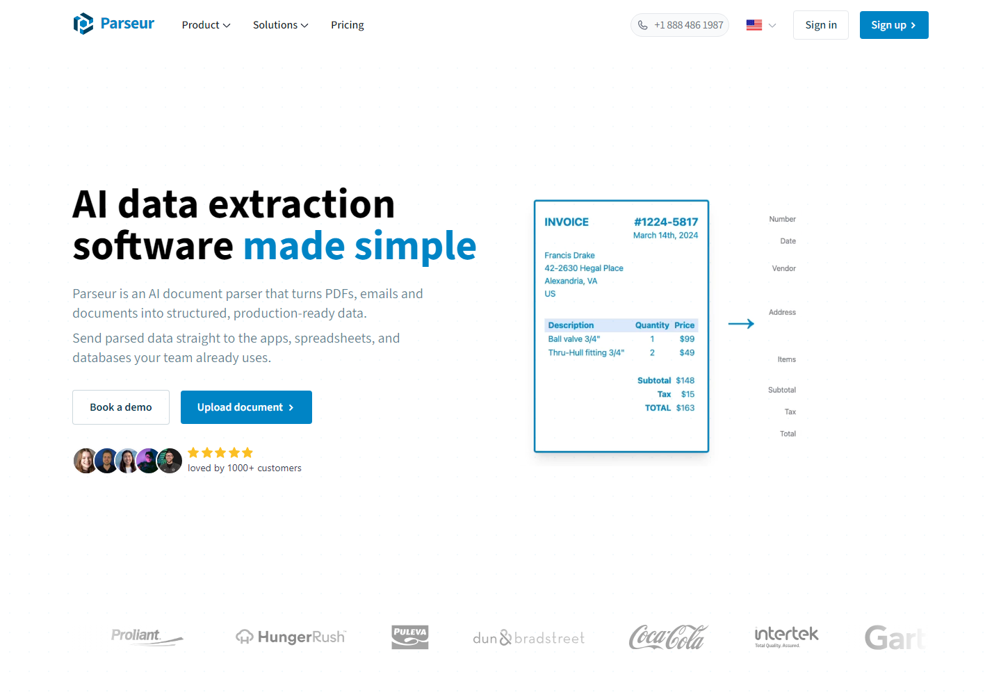 Parseur® homepage
