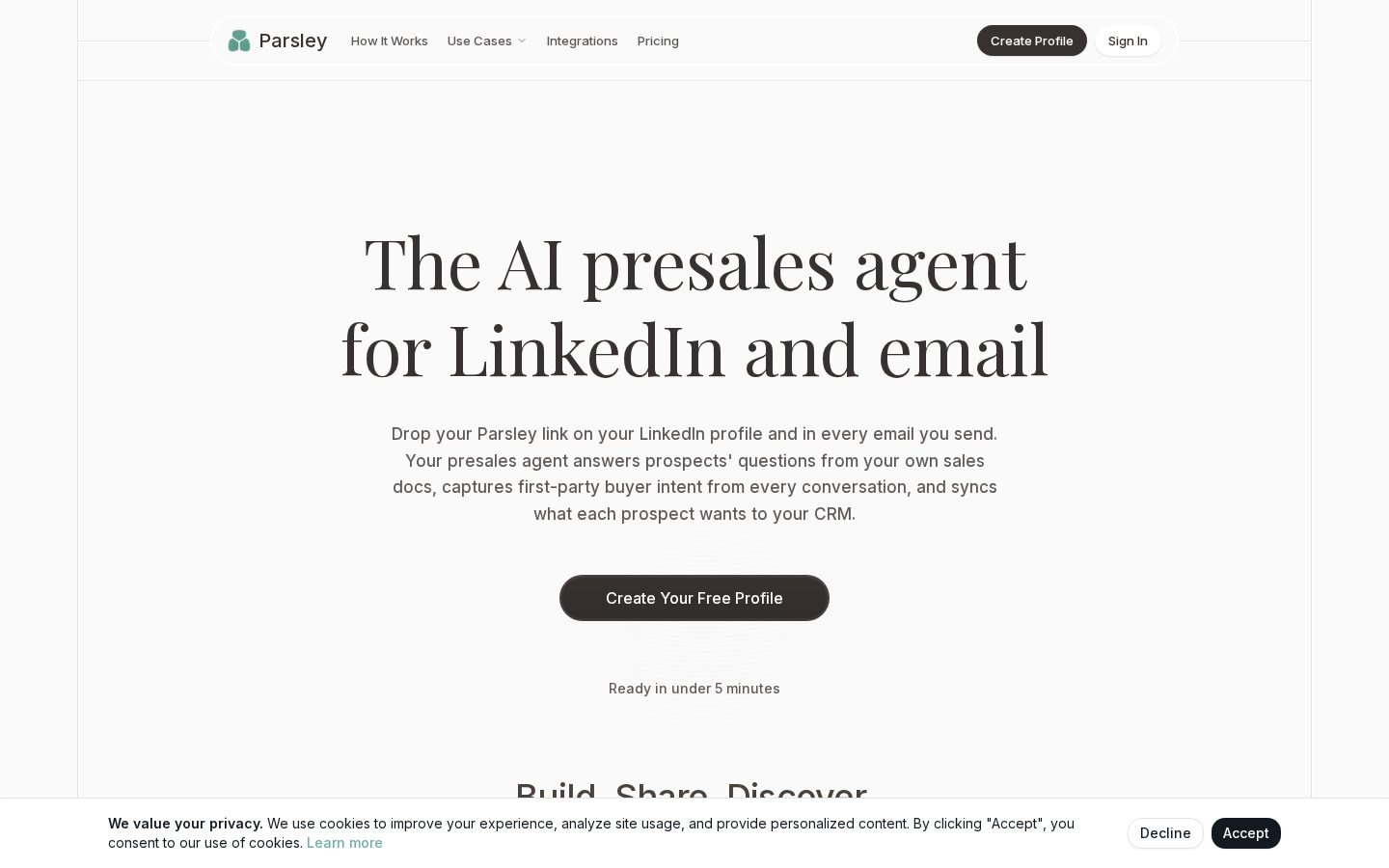 Parsley Homepage