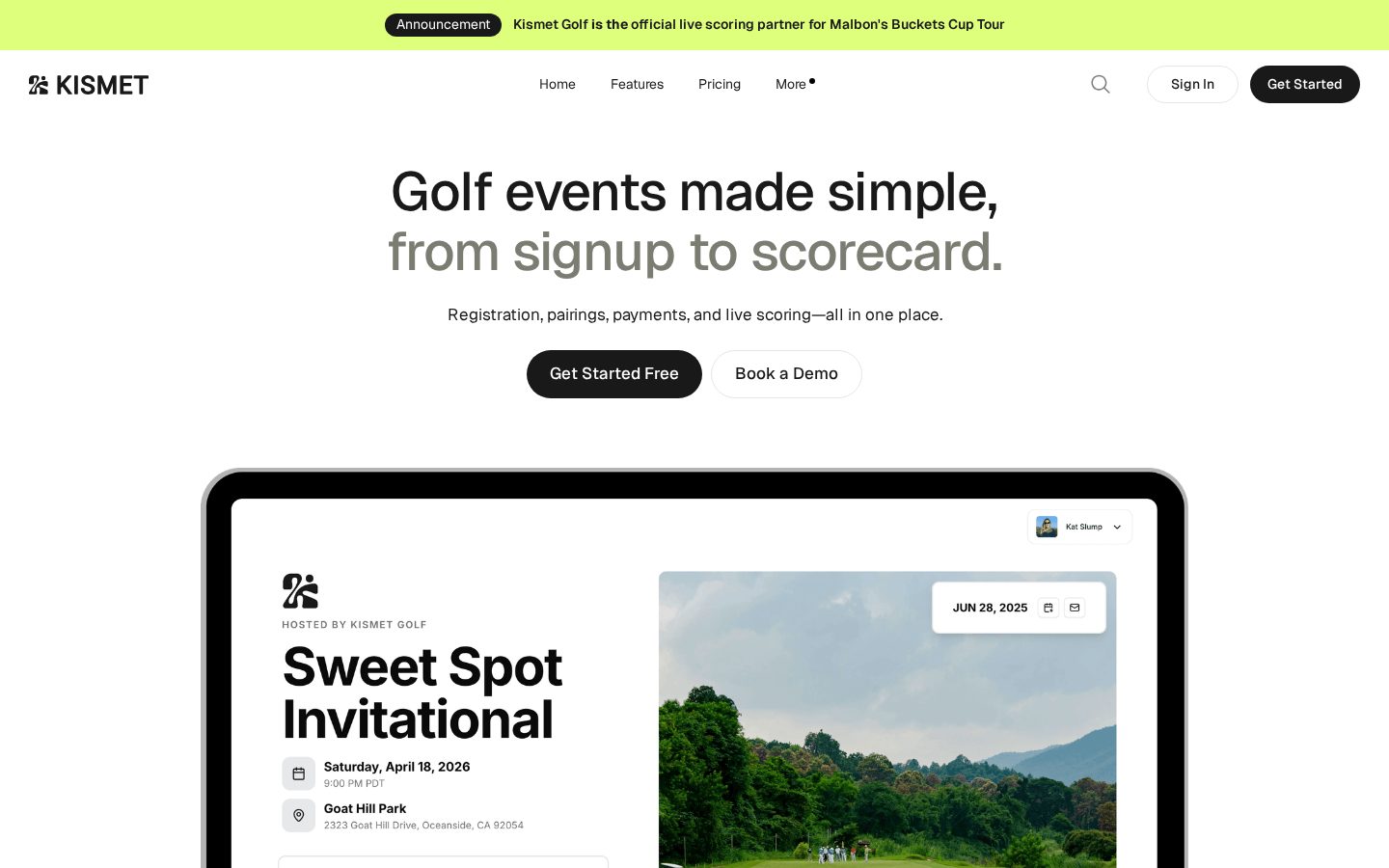 Partaake Homepage