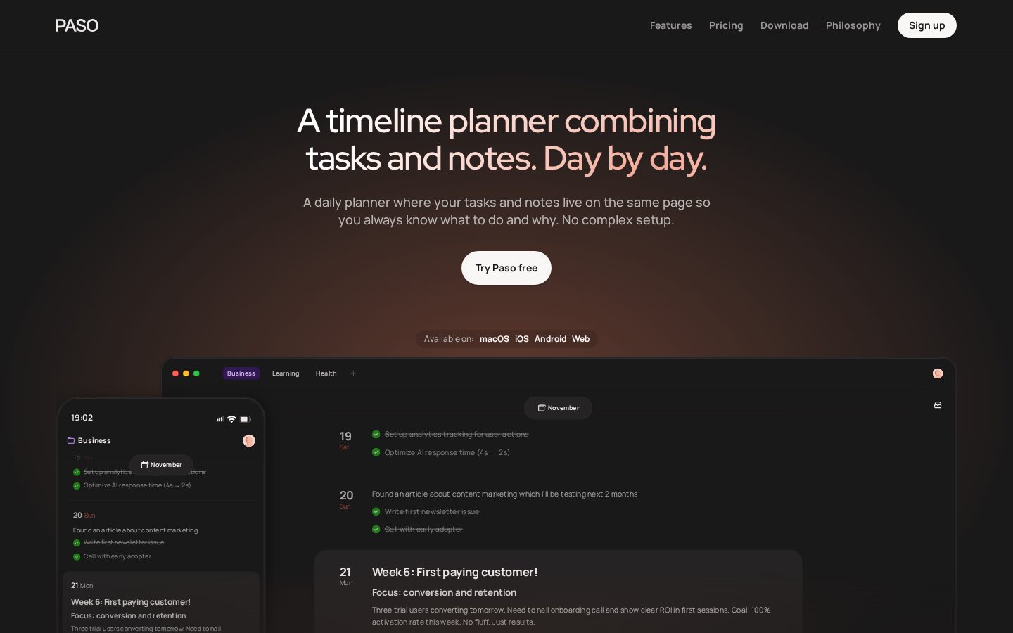 Paso Homepage