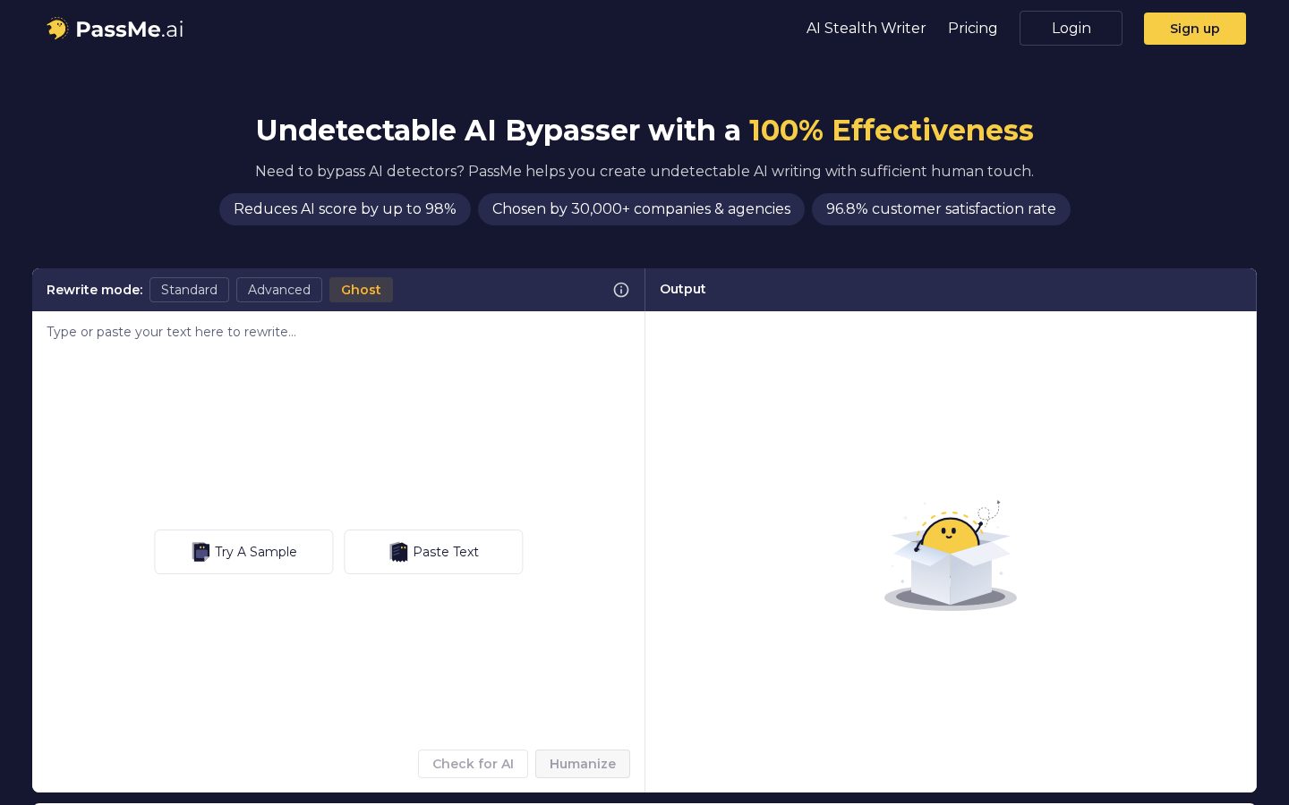 PassMe AI Homepage