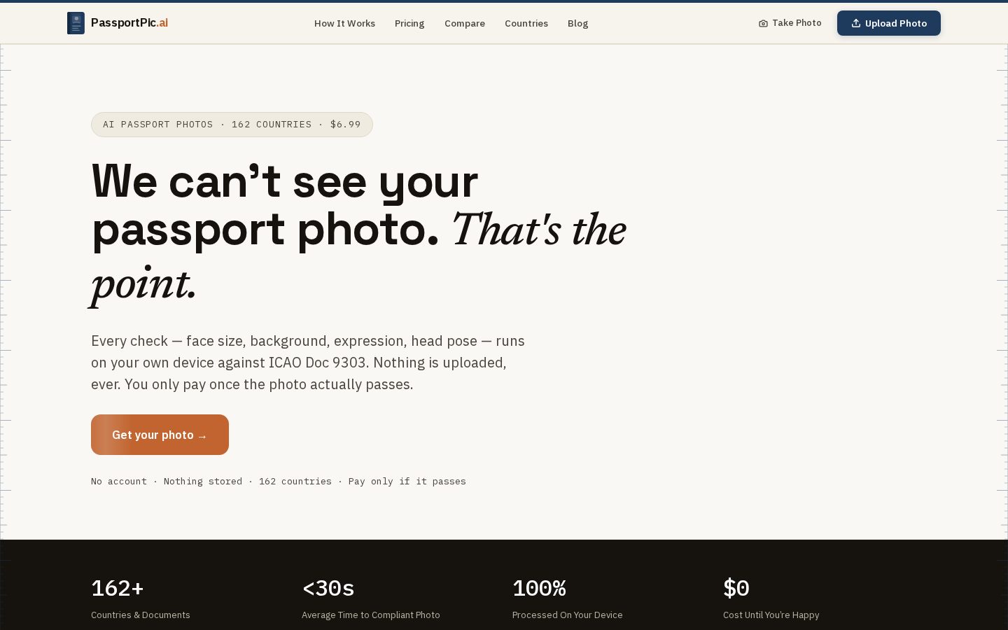 PassportPic.ai Homepage