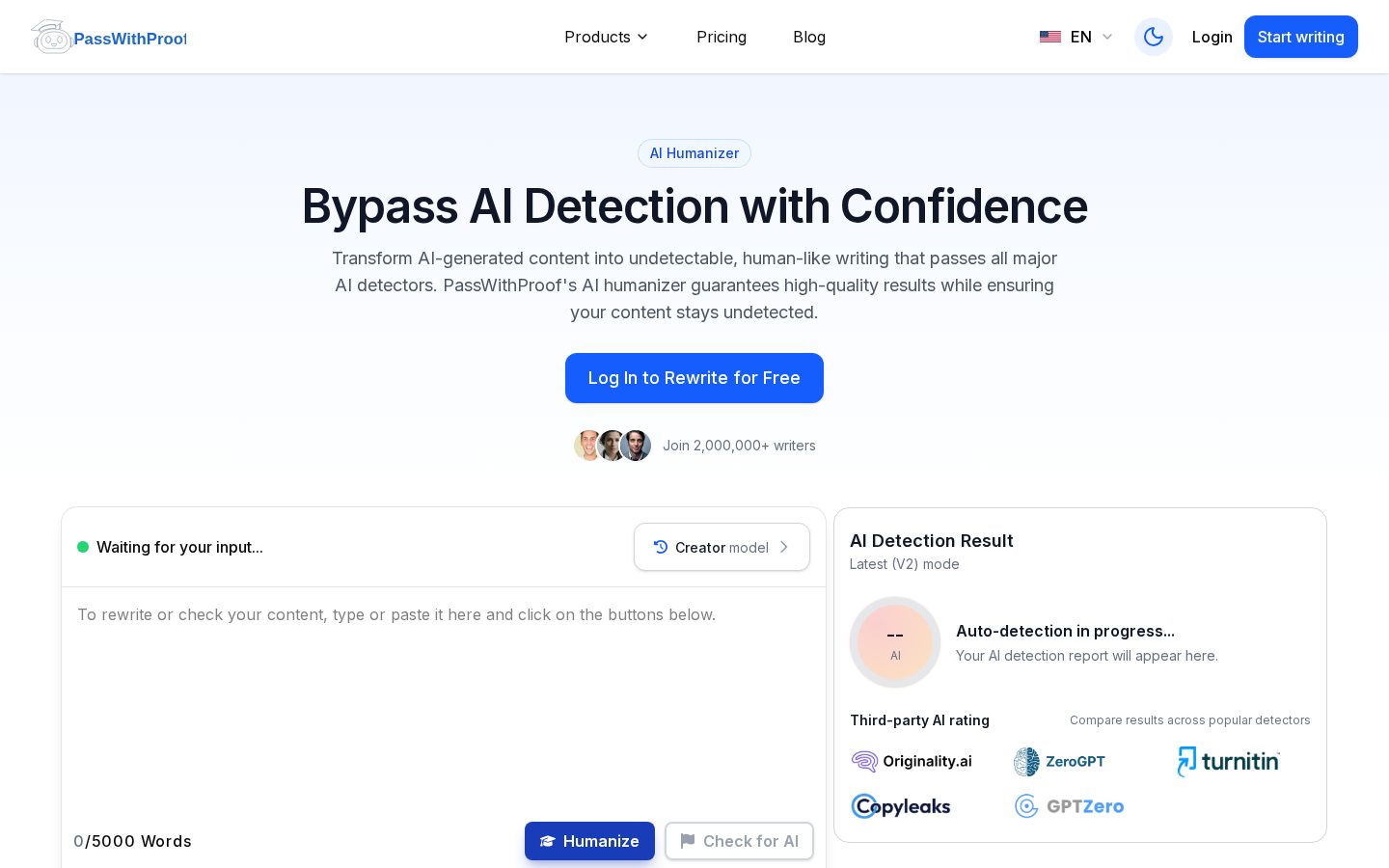 PassWithProof Homepage