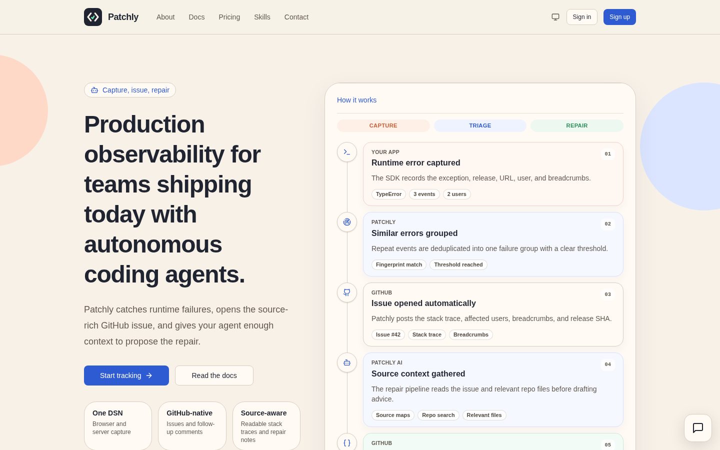Patchly Homepage