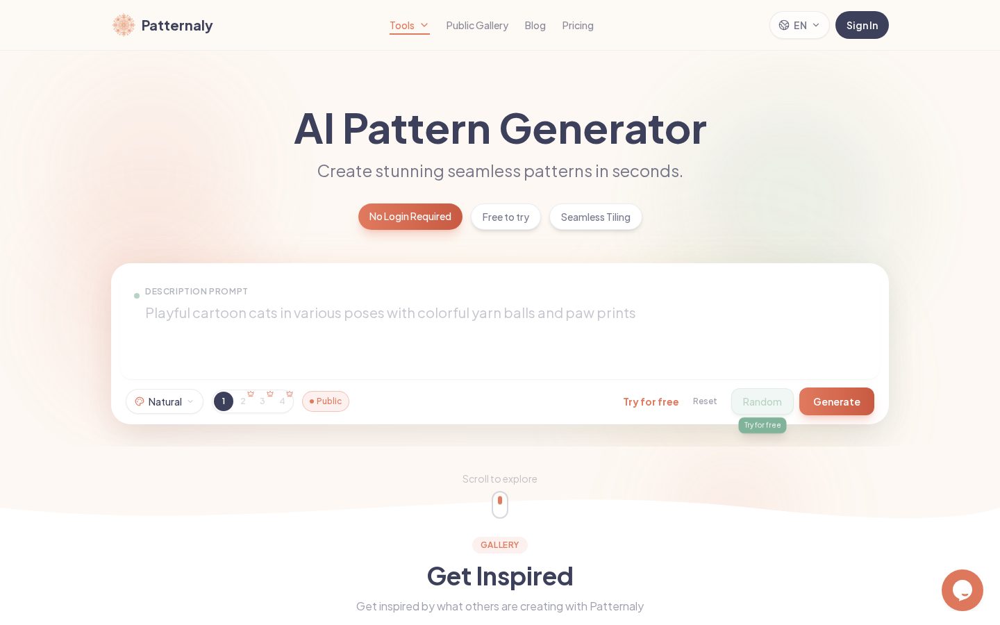 Patternaly Homepage