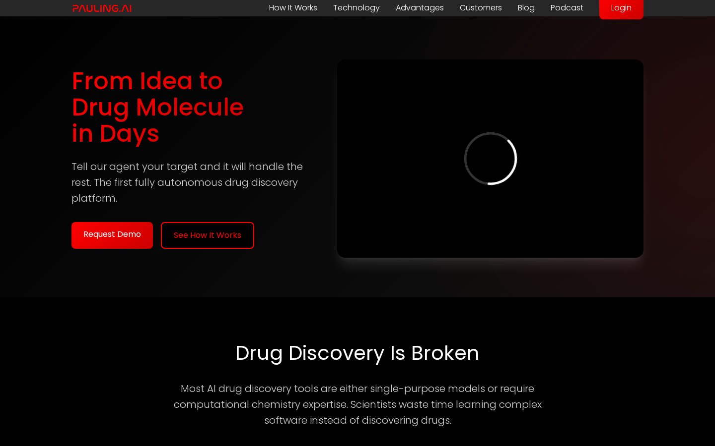 Pauling.AI Homepage