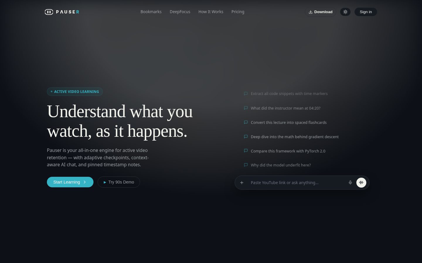 Pauser Homepage