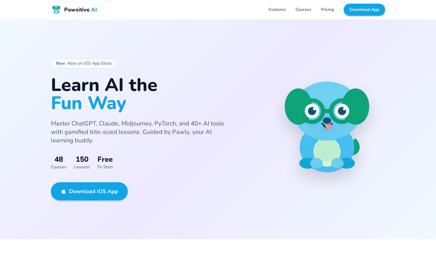 Pawsitive AI Learning Homepage