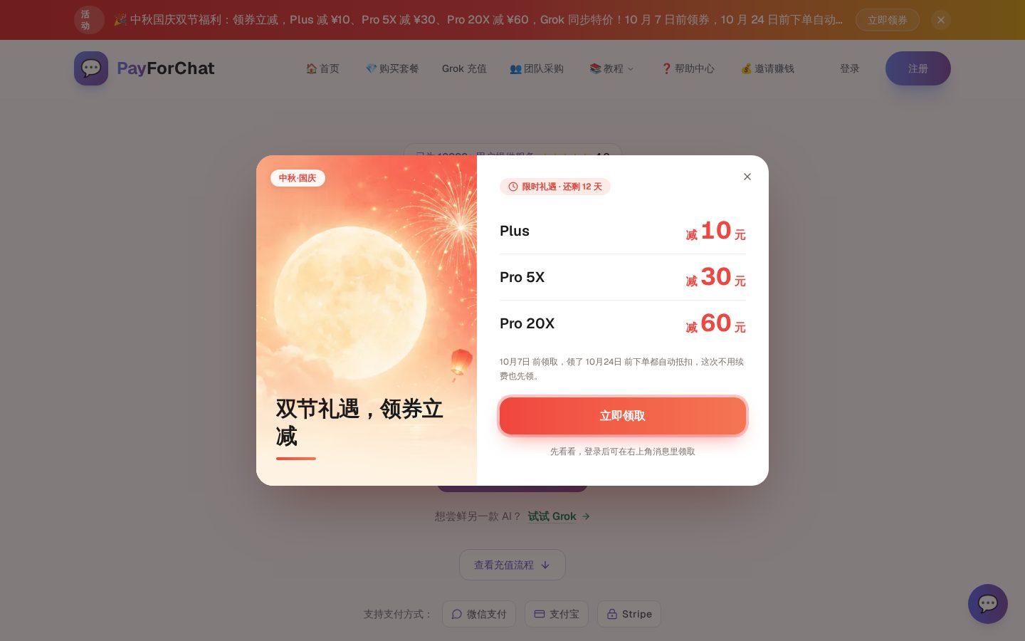 PayForChat Homepage