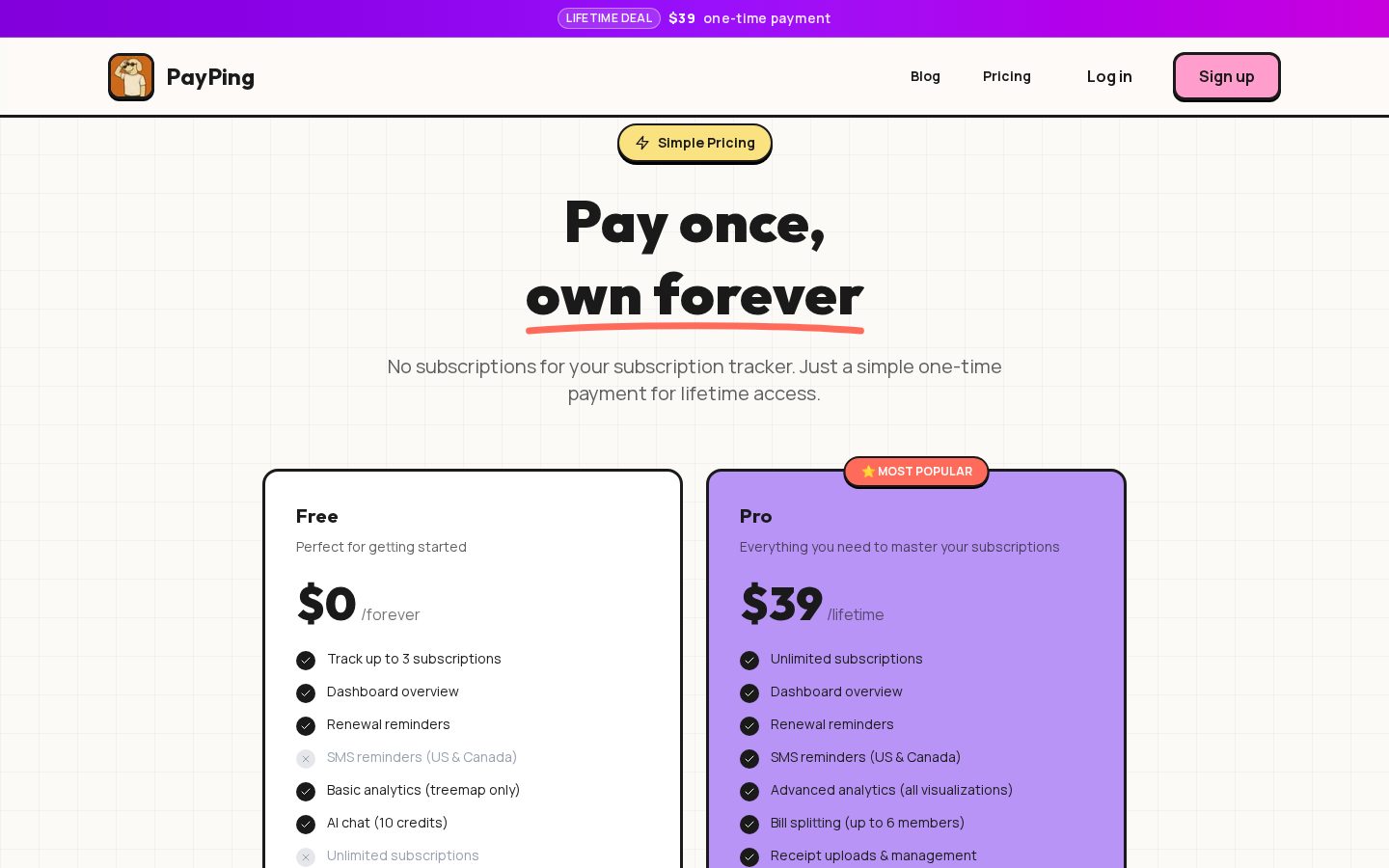 PayPing Pricing