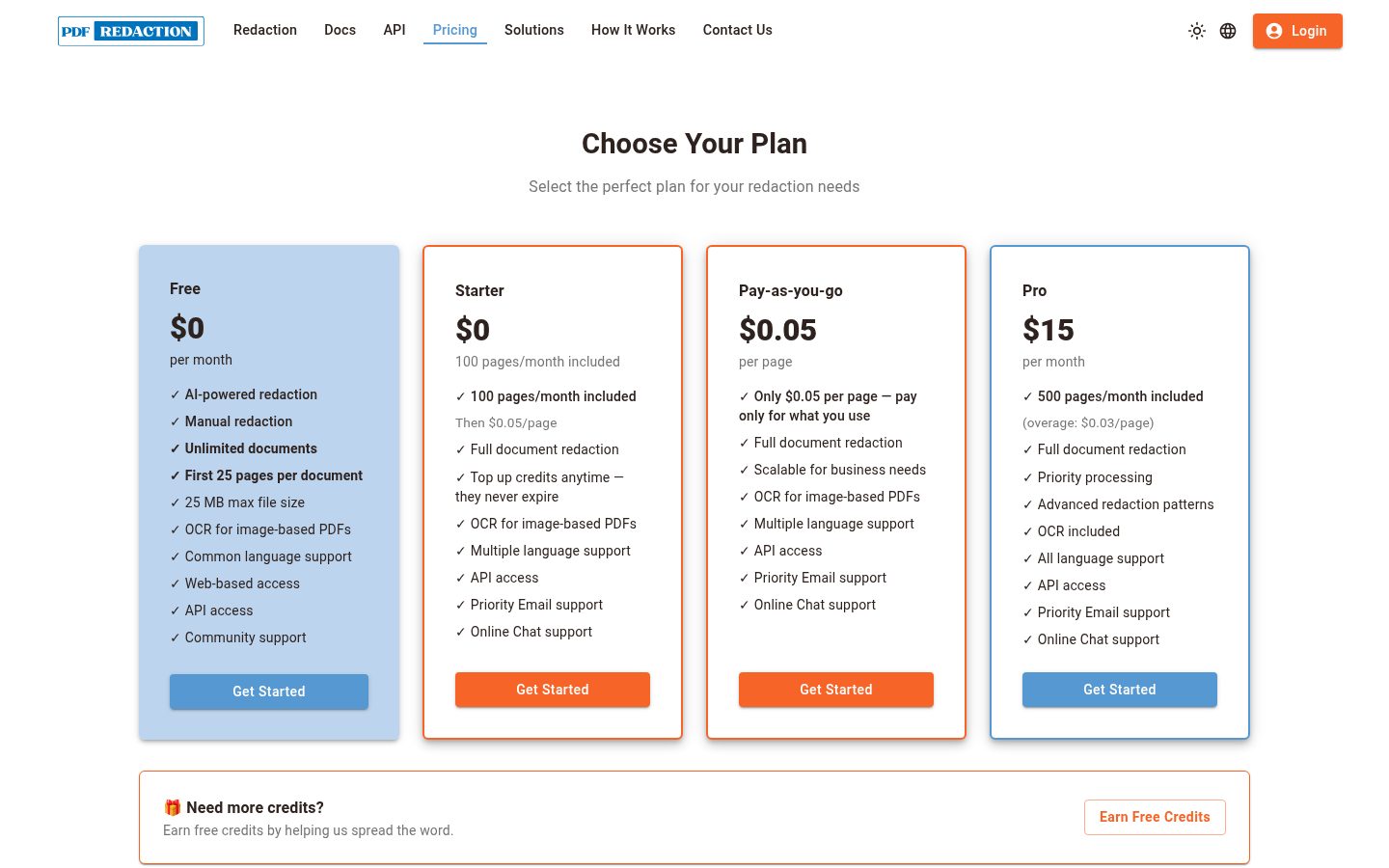 Pdf Redaction Pricing