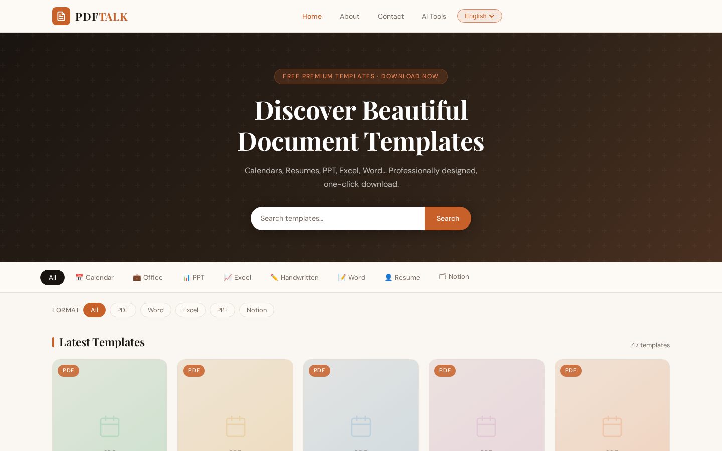 PDF Talk Homepage