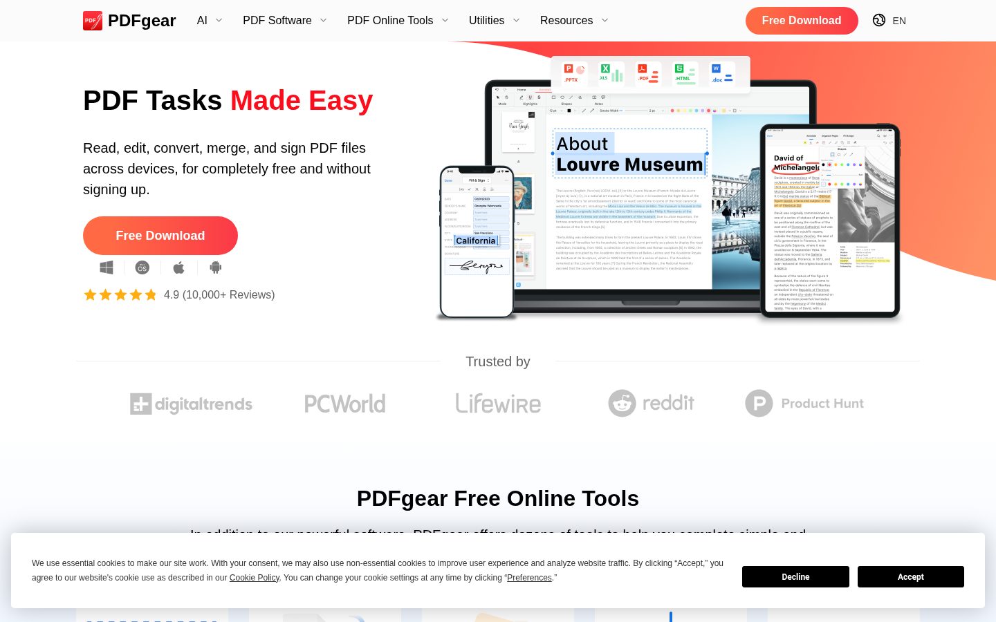 PDFgear Homepage