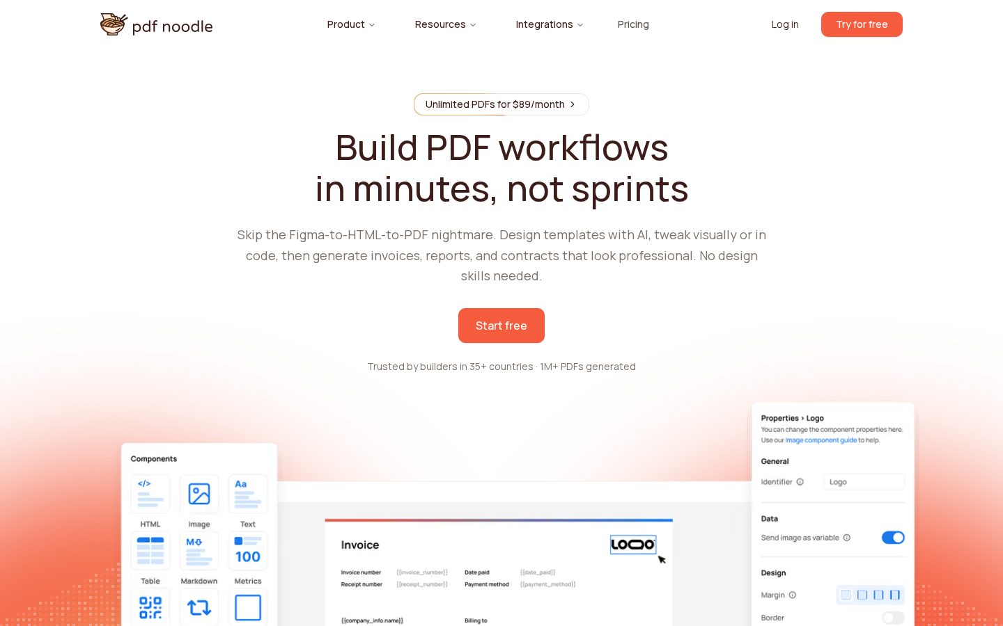 Pdforge Homepage