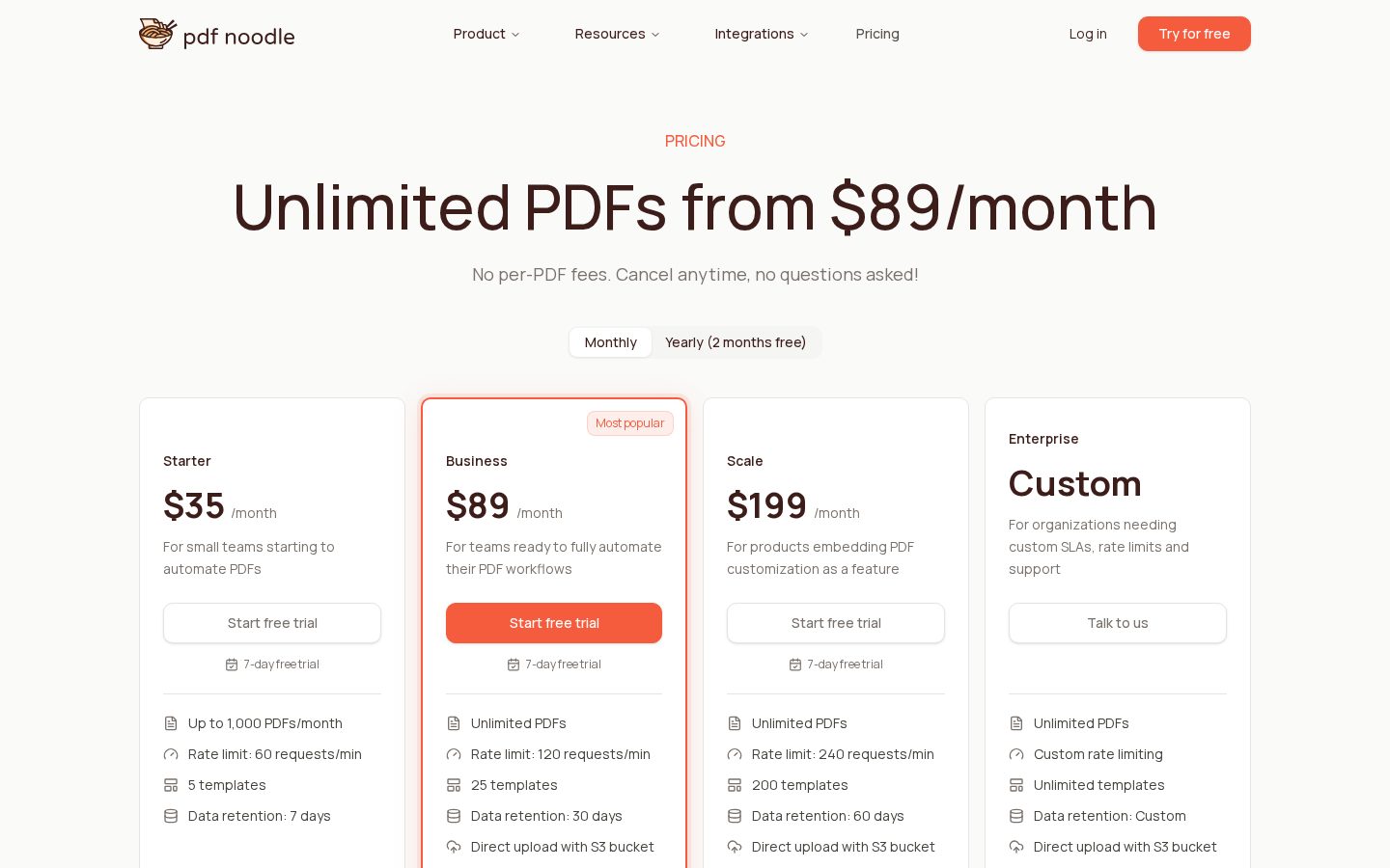 Pdforge Pricing