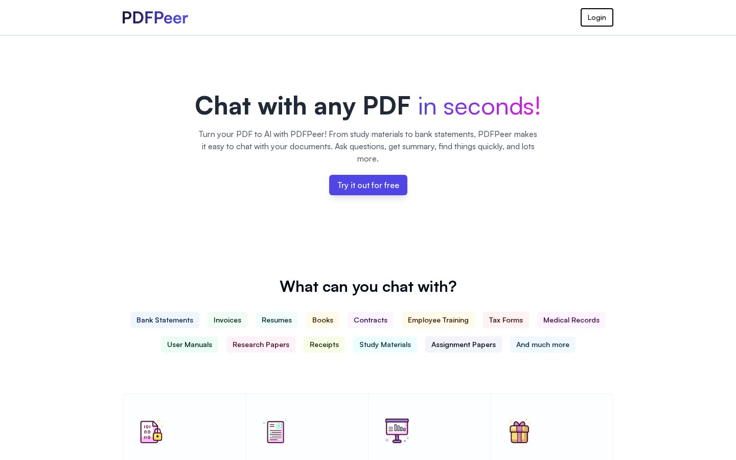 PDFPeer Homepage