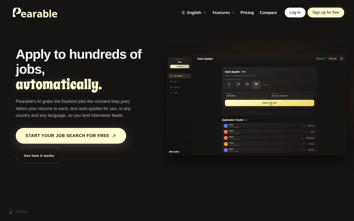 Pearable Homepage