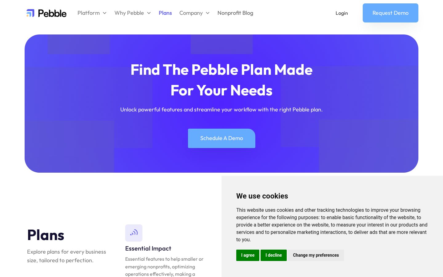 Pebble Impact Pricing
