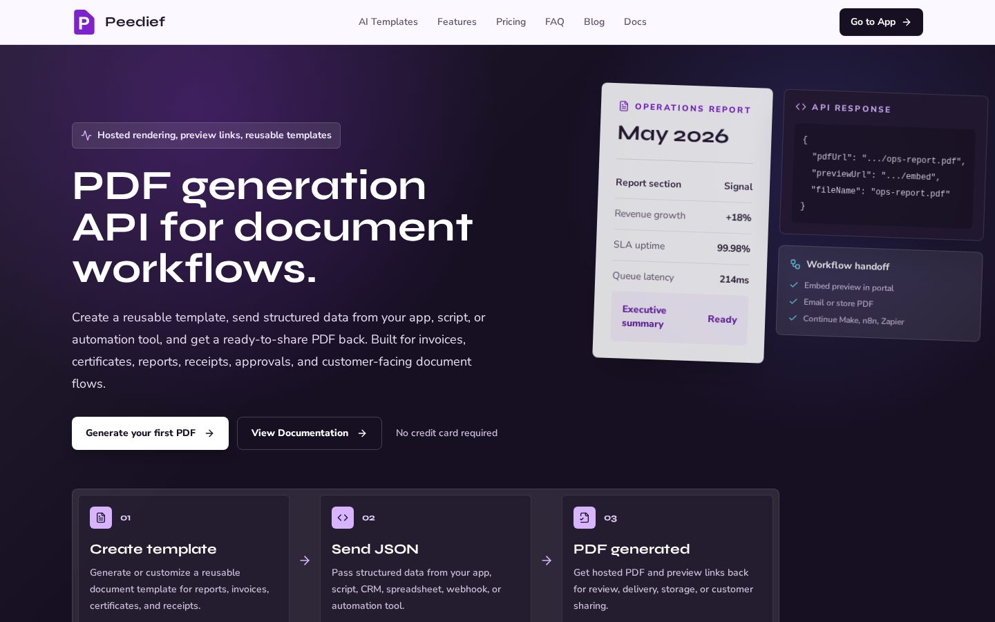 Peedief Homepage