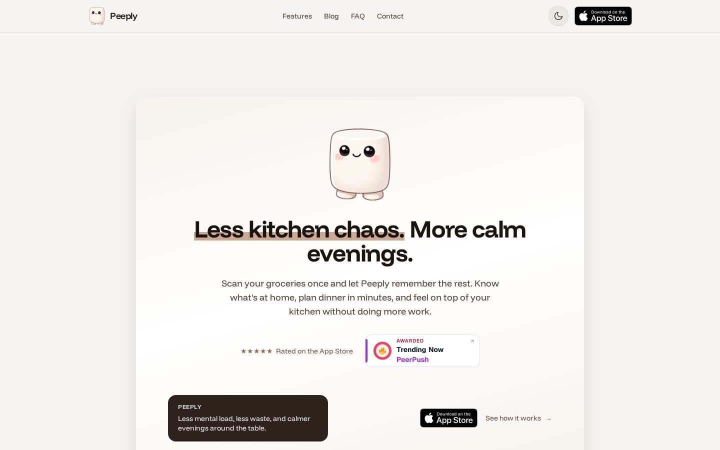 Peeply Homepage