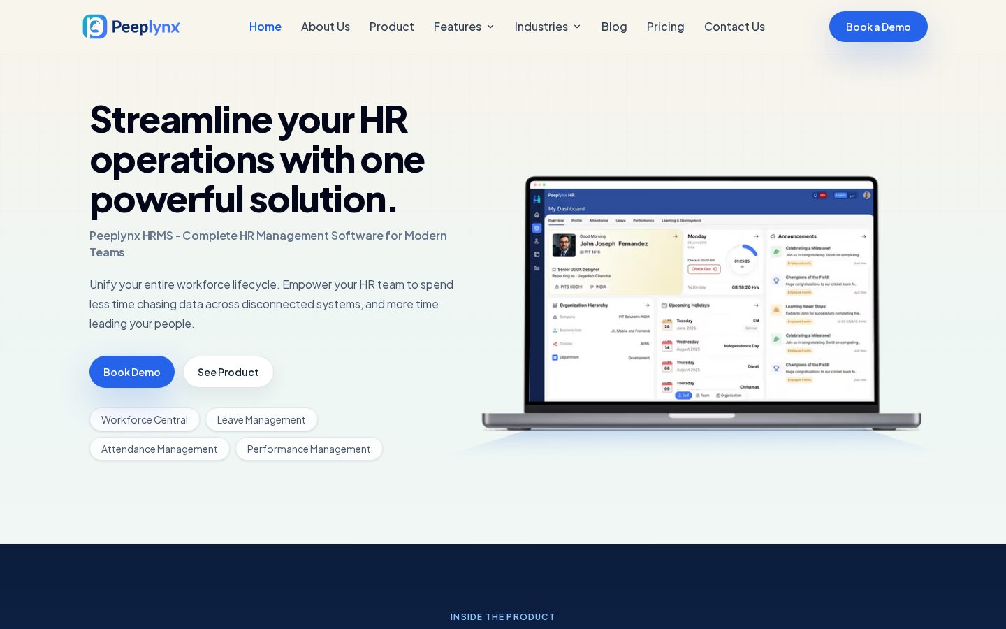 Peeplynx Homepage