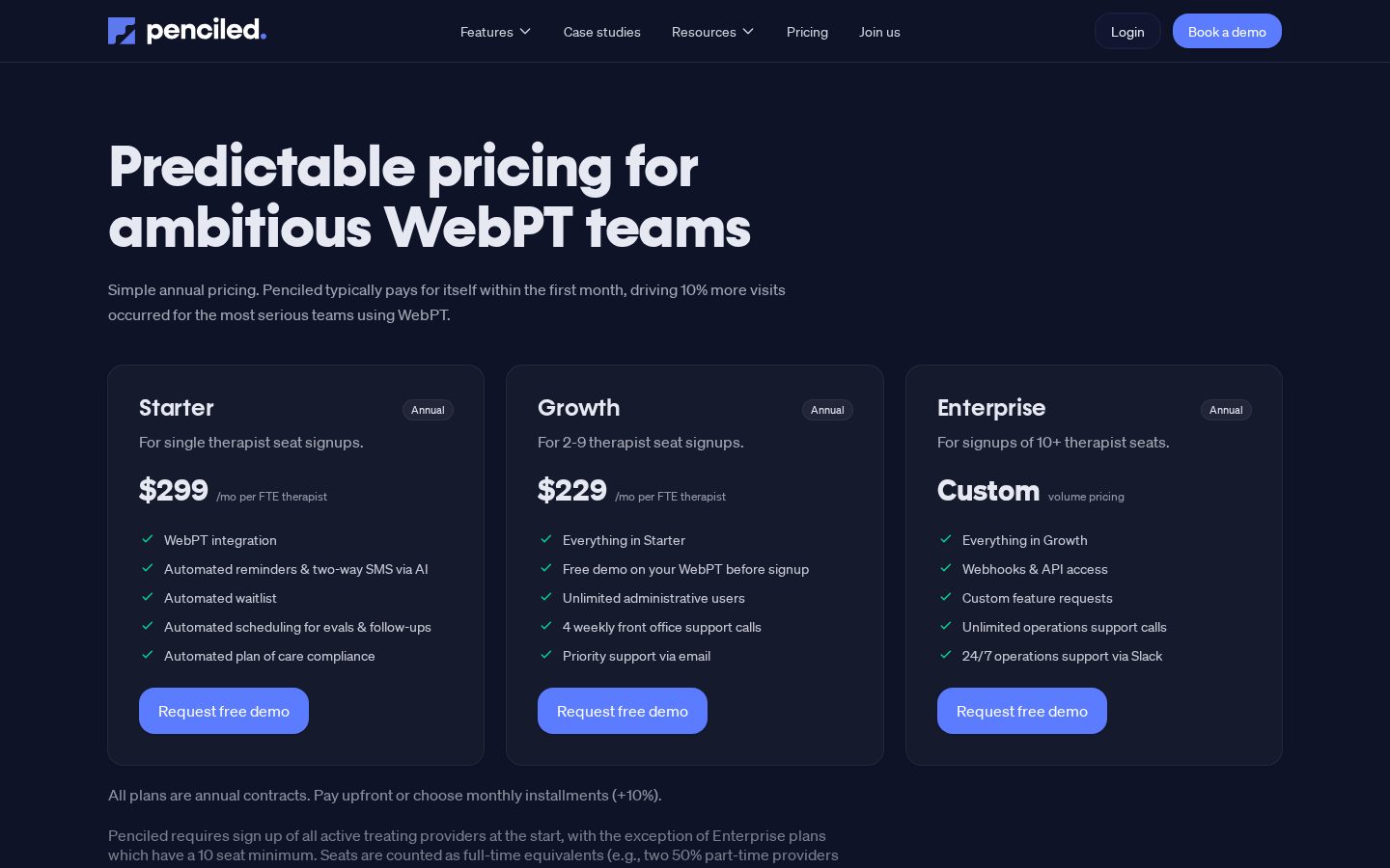 Penciled Pricing