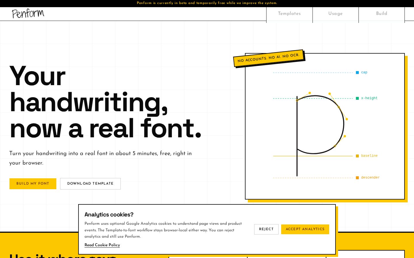Penform Homepage