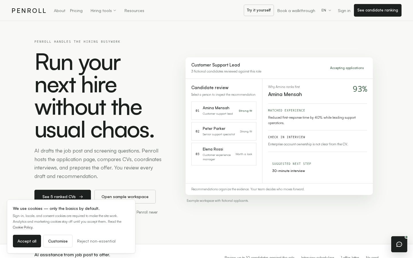 Penroll Homepage