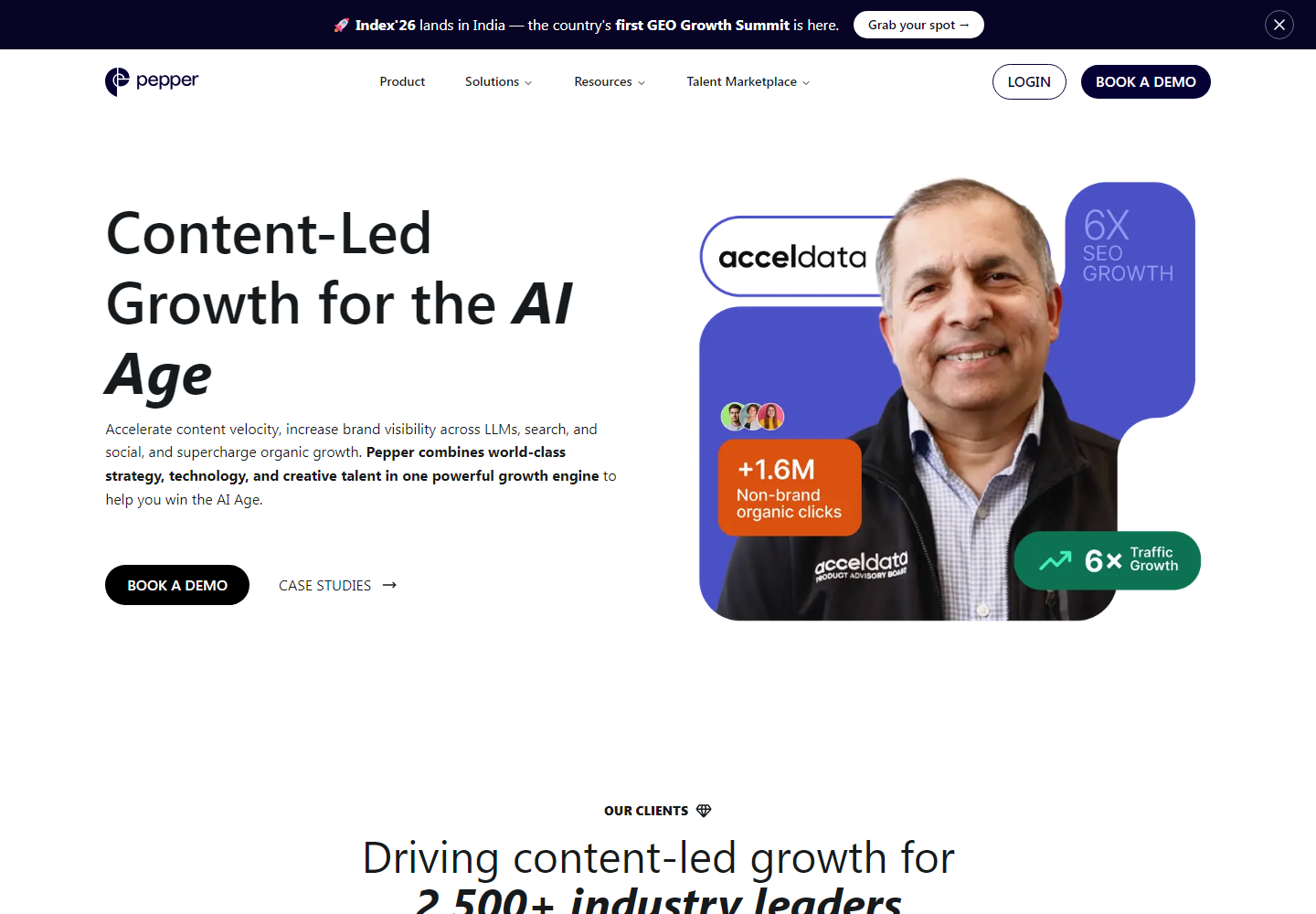 Pepper homepage